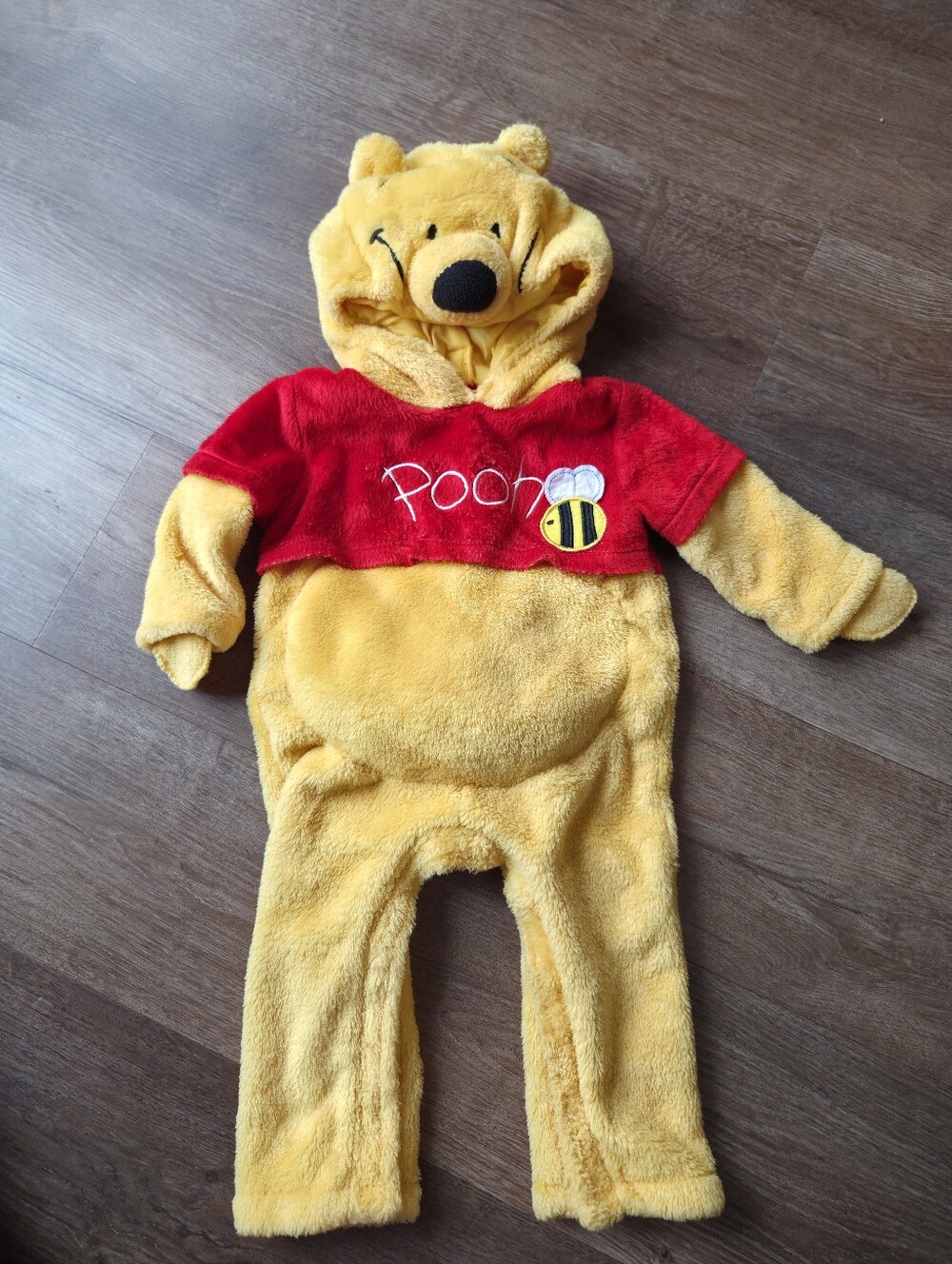 Disney Winnie the Pooh Plush Baby Hooded Halloween Costume, 6-12 Months